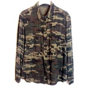 Sanctuary Camo Shirt Boyfriend Shirt Military Vibe